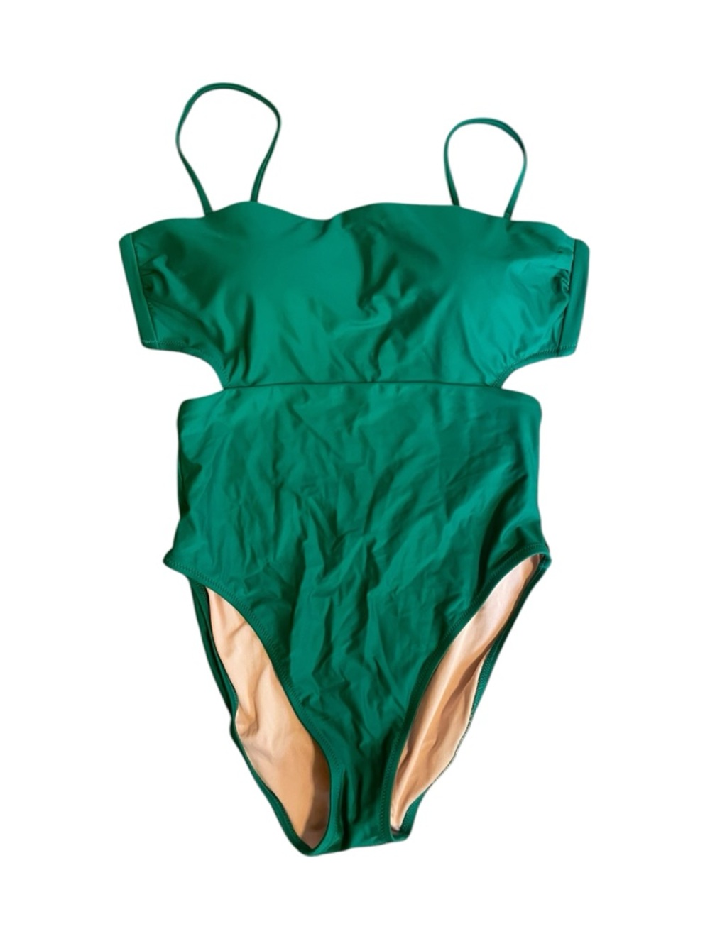 Jcrew Cutout Tie-Back One Piece Green Size 8 Summer Beach Vacation